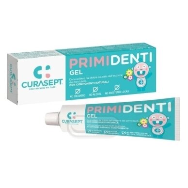 Raminamasis dantenų gelis vaikams, CURASEPT Primi Denti, 20 ml Raminamasis dantenų gelis vaikams, CURASEPT Primi Denti, 20 ml