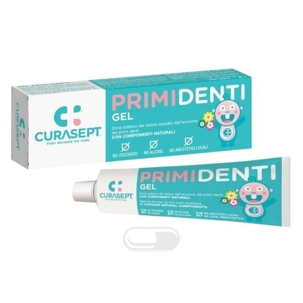 Raminamasis dantenų gelis vaikams, CURASEPT Primi Denti, 20 ml