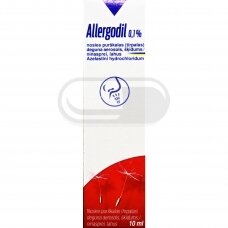 Allergodil 0,1 % nosies purškalas (tirpalas)