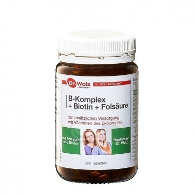 DR.WOLZ B-Komplex + Biotin + Folsäure N300
