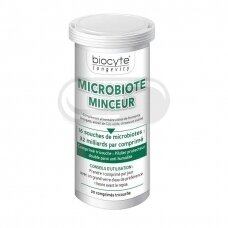BIOCYTE "MICROBIOTE MINCEUR" su pieno fermentais, tikrojo kolamedžio ekstraktu, chromu ir inulinu, N20