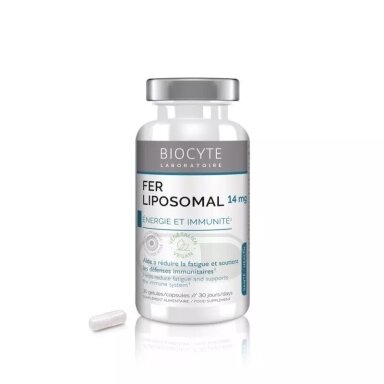 Biocyte Fe Fer Liposomal kapsulės –geležis, C ir B12 N30