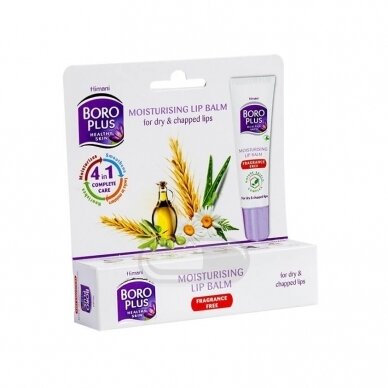 BORO PLUS drėkinamasis lūpų balzamas, bekvapis, 10 ml BORO PLUS drėkinamasis lūpų balzamas, bekvapis, 10 ml