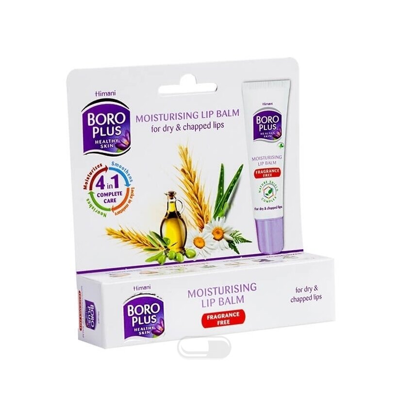 BORO PLUS drėkinamasis lūpų balzamas, bekvapis, 10 ml BORO PLUS drėkinamasis lūpų balzamas, bekvapis, 10 ml