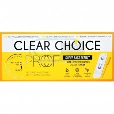 CLEAR CHOICE PROOF neštumo testas kasetė