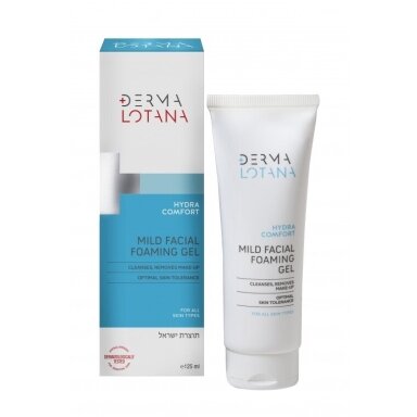 DERMA LOTANA ŠVELNUS VEIDO PRAUSIKLIS HYDRA COMFORT 125 ML