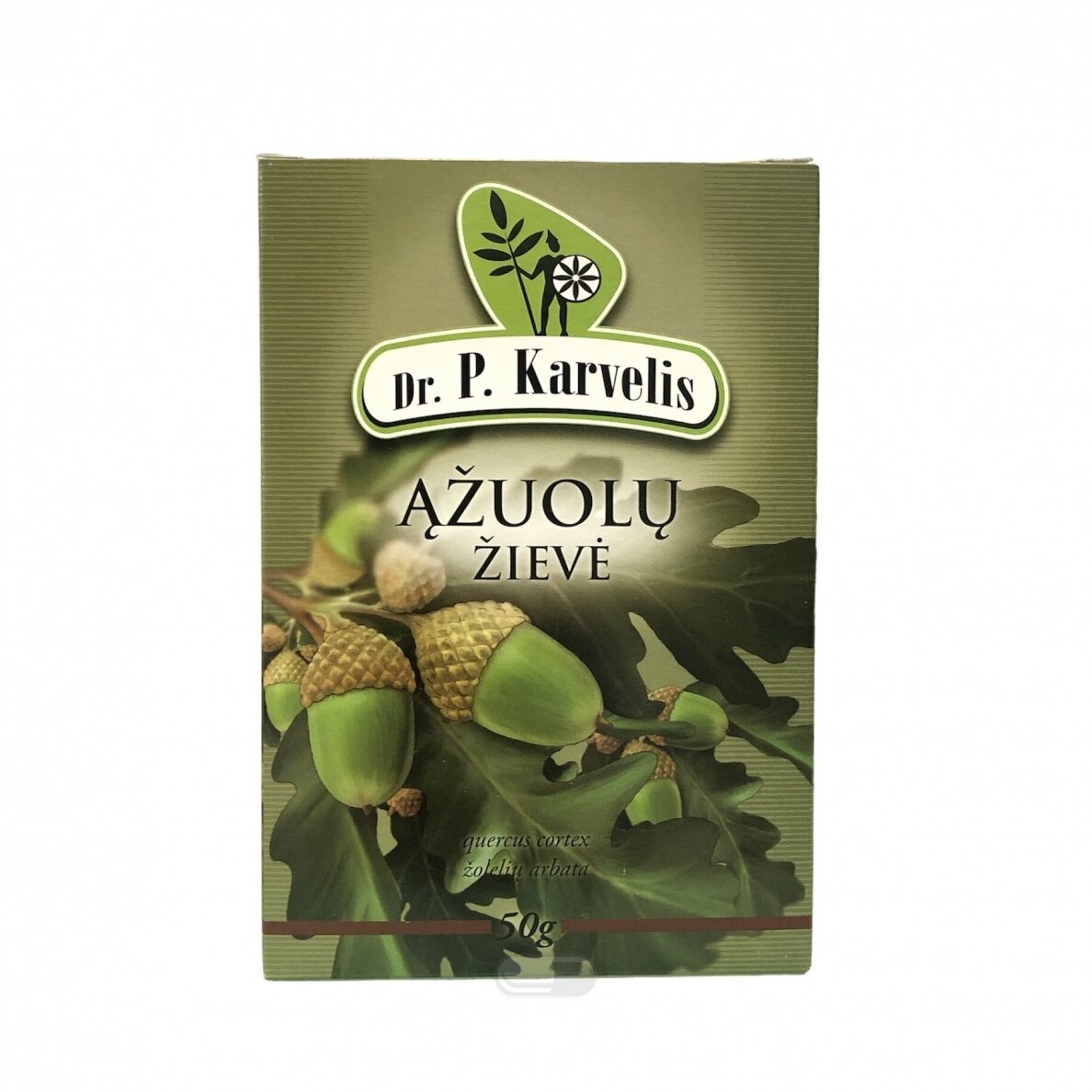 DR. P. KARVELIS ĄŽUOLŲ ŽIEVĖ, žolelių arbata, 50 g DR. P. KARVELIS ĄŽUOLŲ ŽIEVĖ, žolelių arbata, 50 g