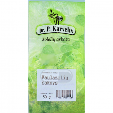 DR. P. KARVELIS KAULAŽOLIŲ ŠAKNYS, žolelių arbata, 50 g
