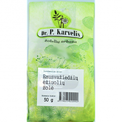 DR. P. KARVELIS EŽIUOLIŲ ŽOLĖ, žolelių arbata, 50 g