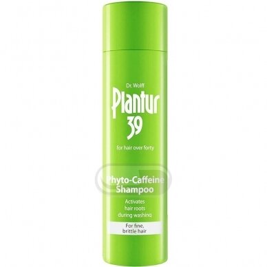 DR. WOLFF PLANTUR 39, šampūnas su kofeinu nuo plaukų slinkimo, 250 ml DR. WOLFF PLANTUR 39, šampūnas su kofeinu nuo plaukų slinkimo, 250 ml