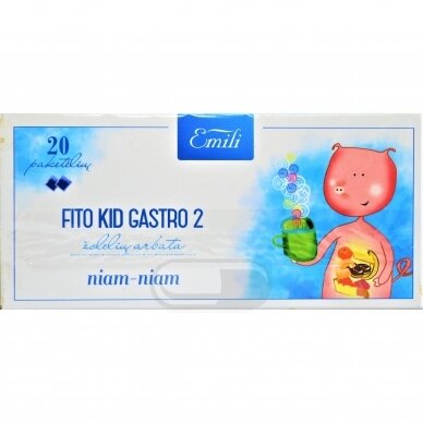 EMILI FITO KID GASTRO 2, žolelių arbata, 1,5 g, 20 vnt. EMILI FITO KID GASTRO 2, žolelių arbata, 1,5 g, 20 vnt.