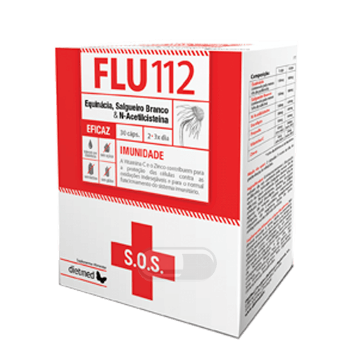 “FLU112 SOS” maisto papildas peršalimo ir gripo simptomams mažinti N30 “FLU112 SOS” maisto papildas peršalimo ir gripo simptomams mažinti N30
