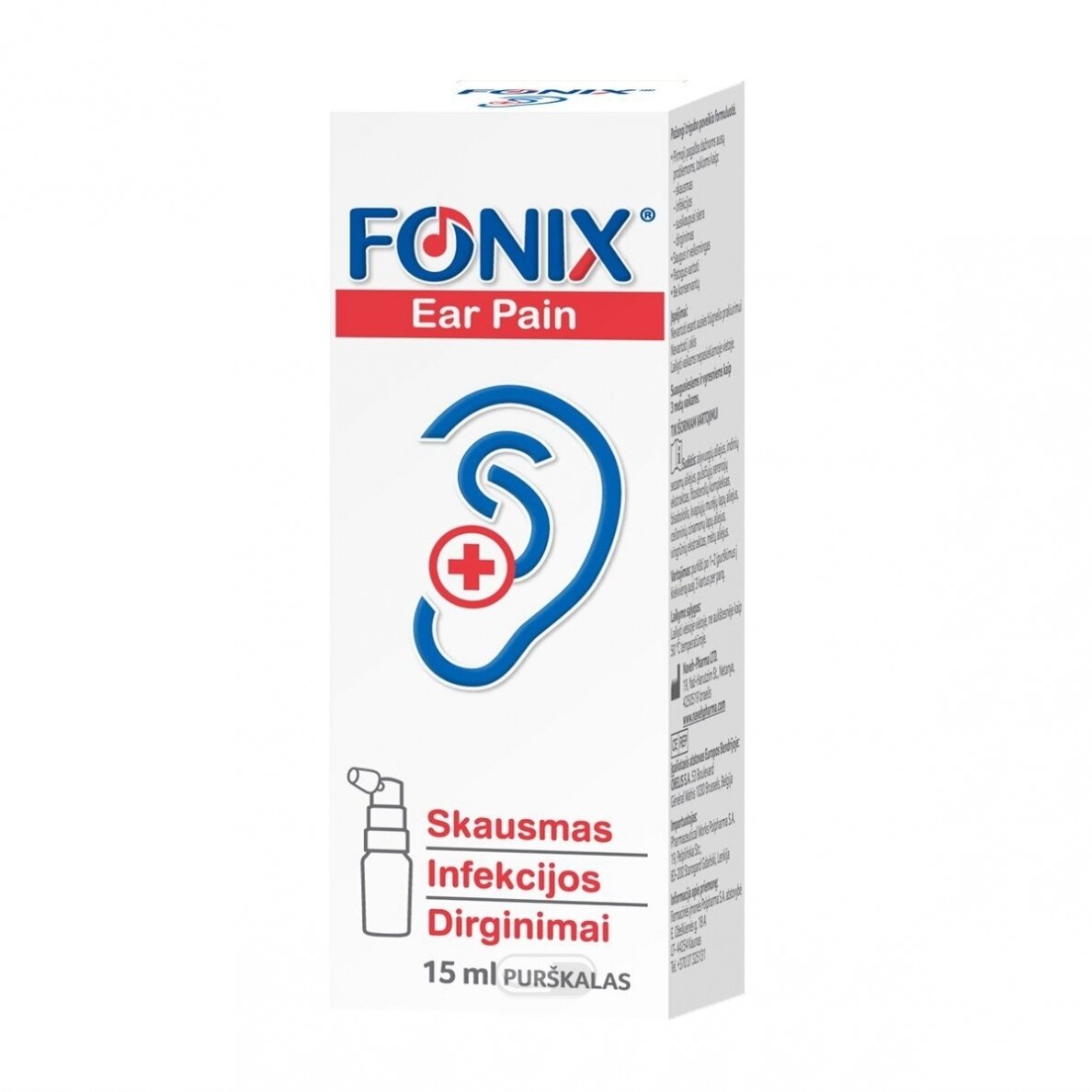 Fonix Ear Pain purškalas, 15ml
