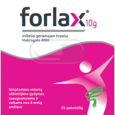 Forlax 10 g milteliai geriamajam tirpalui, N20 (LI)