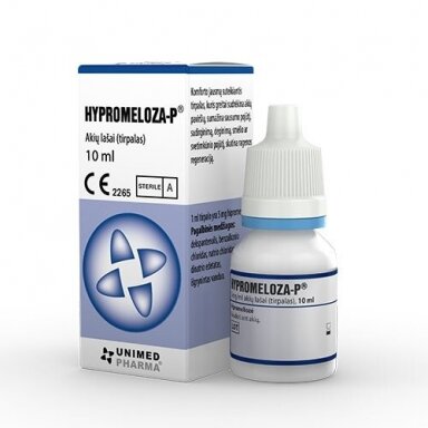 Hypromeloza-P Unimed Pharma 0.5% akių lašai, 10ml