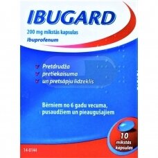 IBUGARD 200 mg minkštosios kapsulės N10