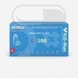 Ilgos nitrilinės pirštinės, N100 pakuotėje Ilgos nitrilinės pirštinės, N100 pakuotėje