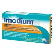 Imodium instant 2 mg burnoje disperguojamos tabletės N6