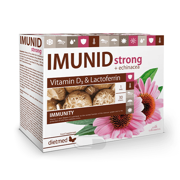 “Imunid® Strong+Echinacea” maisto papildas stipriam imunitetui!, N30 “Imunid® Strong+Echinacea” maisto papildas stipriam imunitetui!, N30