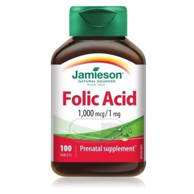 JAMIESON FOLIO RŪGŠTIS, 1 mg N100