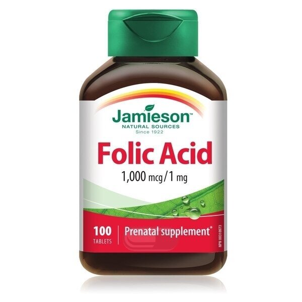 JAMIESON FOLIO RŪGŠTIS, 1 mg N100