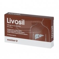 LIVOSIL 140 mg kietosios kapsulės, N30