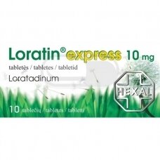 Loratin express 10mg tabletės, N10