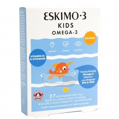 Eskimo-3 Kids kramtomosios tabletės, N27