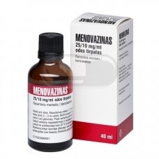 MENOVAZINAS 25/10 mg/ml odos tirpalas, 40ml