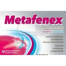 Metafenex 200mg/500mg plėvele dengtos tabletės, N10