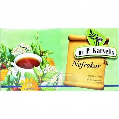 Nefrokar žolelių arbata 1 g, N25 Nefrokar žolelių arbata 1 g, N25