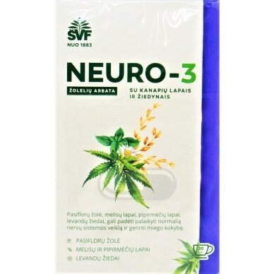 NEURO-3 SU KANAPIŲ LAPAIS NEURO-3 SU KANAPIŲ LAPAIS
