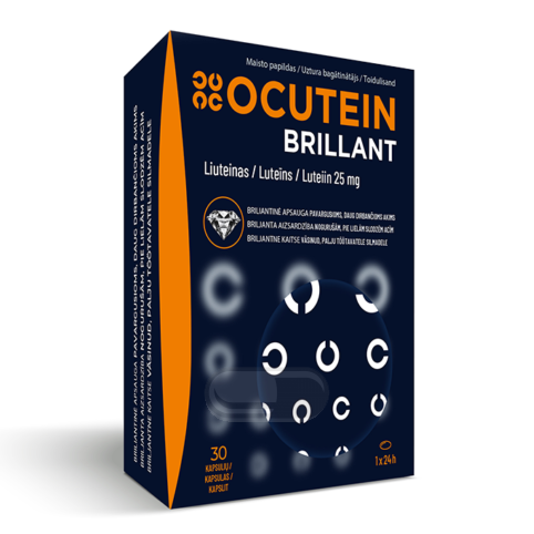OCUTEIN BRILLANT Liuteinas 25 mg, N30 OCUTEIN BRILLANT Liuteinas 25 mg, N30