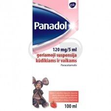 Panadol 120 mg/5 ml geriamoji suspensija kūdikiams ir vaikams, 100ml