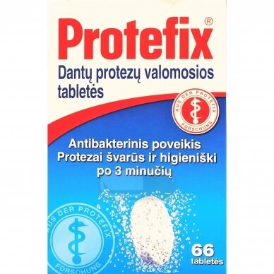 Protefix Valomosios dantų protezų tabletės, N66
