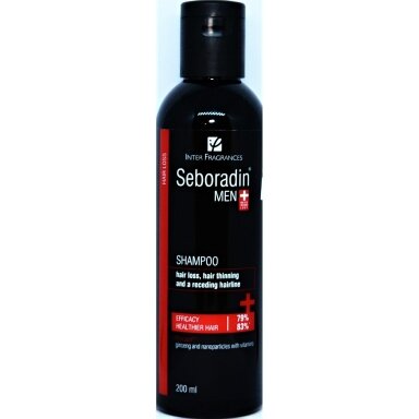 SEBORADIN šampūnas vyrams nuo plaukų slinkimo MEN, 200 ml