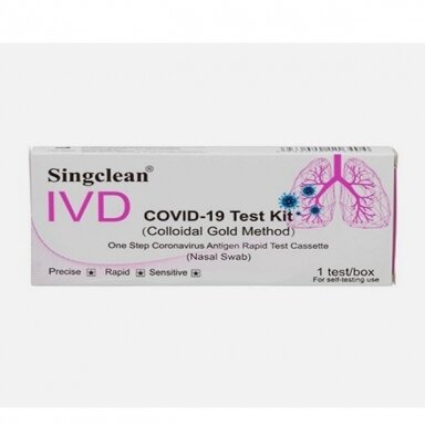 Antigenų testas iš nosies, COVID19 Singclean IVD, N1