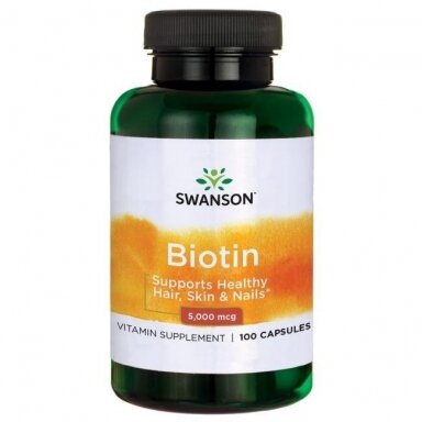 SWANSON Biotinas 5000 mcg N100