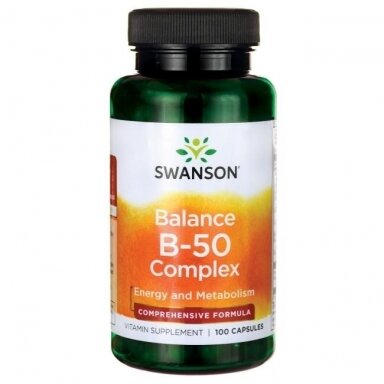 SWANSON Vitaminų B kompleksas N100