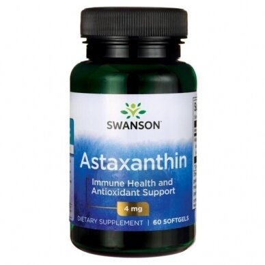 SWANSON Astaksantinas 4 MG N60 SWANSON Astaksantinas 4 MG N60