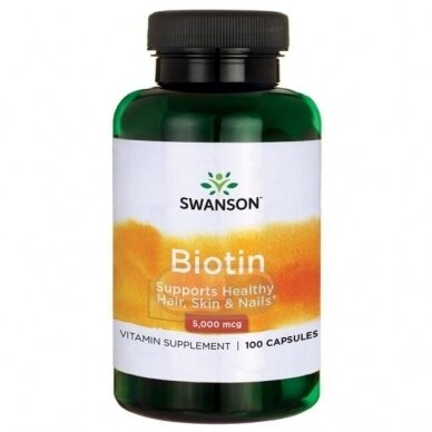 SWANSON Biotinas 5000 mcg N100 SWANSON Biotinas 5000 mcg N100