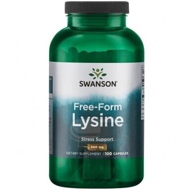SWANSON L-Lizinas 500 mg N100 SWANSON L-Lizinas 500 mg N100