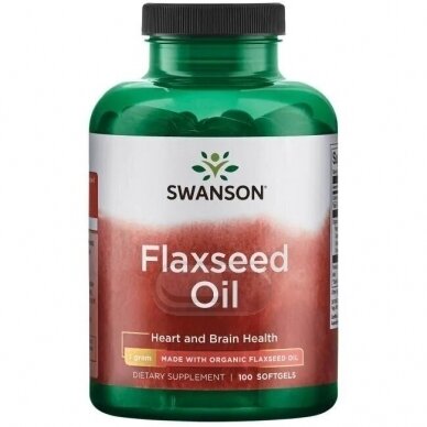 SWANSON Linų sėmenų aliejus N100 SWANSON Linų sėmenų aliejus N100