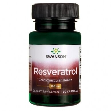 SWANSON Resveratrolis 100 mg N30