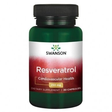 SWANSON Resveratrolis 250 mg N30