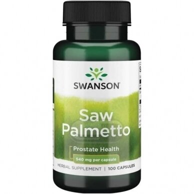 SWANSON Saw Palmetto (Sabalpalmė, Gulsčioji serenoja) N100 SWANSON Saw Palmetto (Sabalpalmė, Gulsčioji serenoja) N100