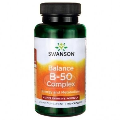 SWANSON Vitaminų B kompleksas N100