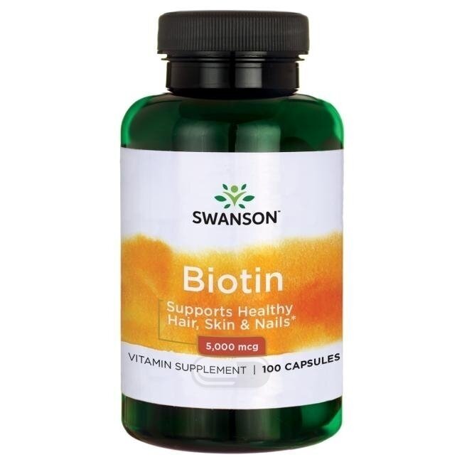 SWANSON Biotinas 5000 mcg N100 SWANSON Biotinas 5000 mcg N100
