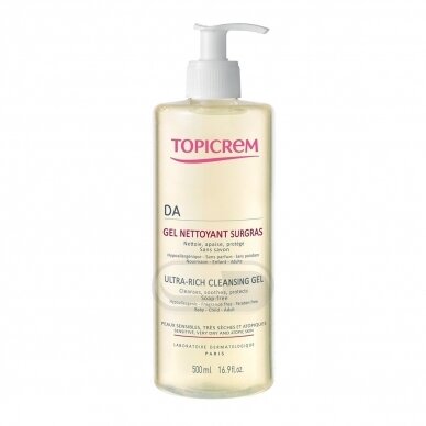 TOPICREM, maitinamoji prausiamoji želė atopinei odai DA 500ml TOPICREM, maitinamoji prausiamoji želė atopinei odai DA 500ml