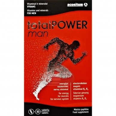 TotalPOWER man tabletės N30 TotalPOWER man tabletės N30